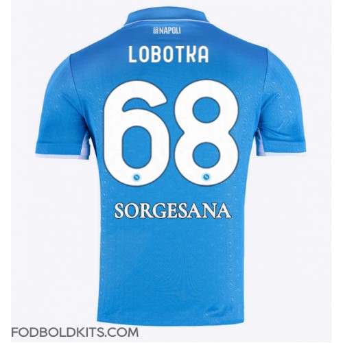 SSC Napoli Stanislav Lobotka #68 Hjemmebanetrøje 2024-25 Kortærmet